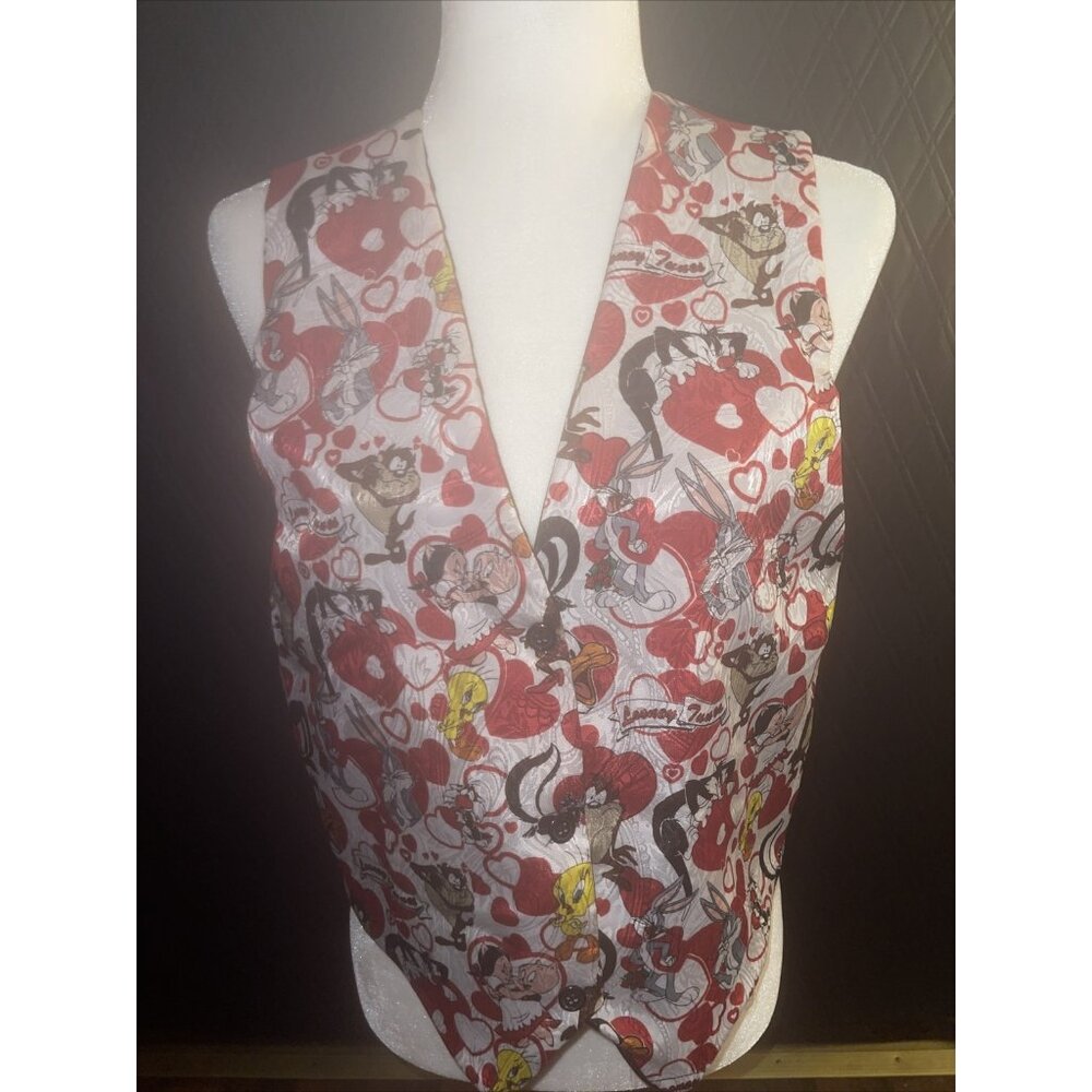 Looney Tunes‎ Vest Valentines Day Cartoon Characters One Size Polyester